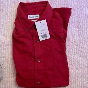 Saddlebred Men's Red Button Down